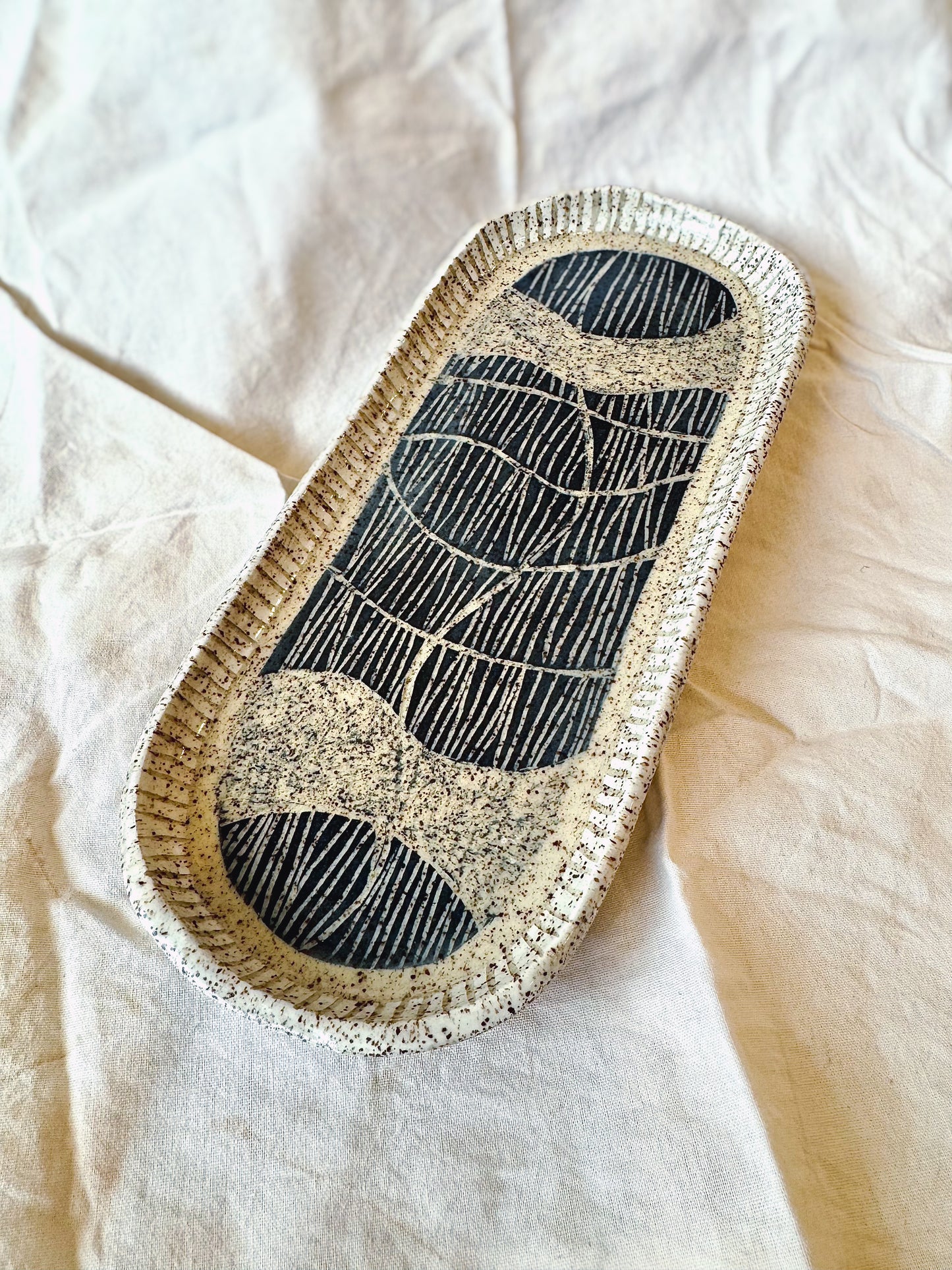 Hand-Carved Sgraffito Platter – Limited Edition