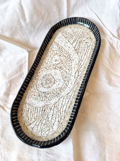 Hand-Carved Sgraffito Platter – Limited Edition