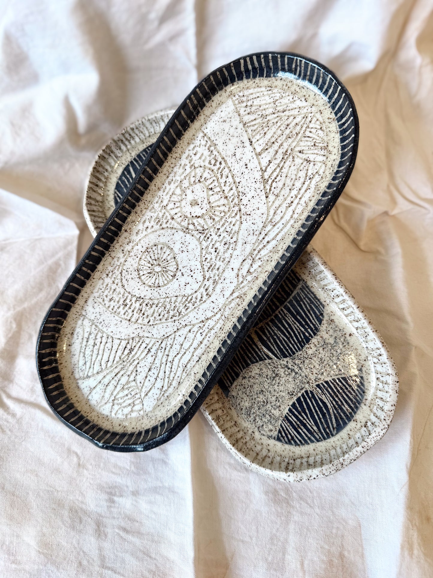 Hand-Carved Sgraffito Platter – Limited Edition