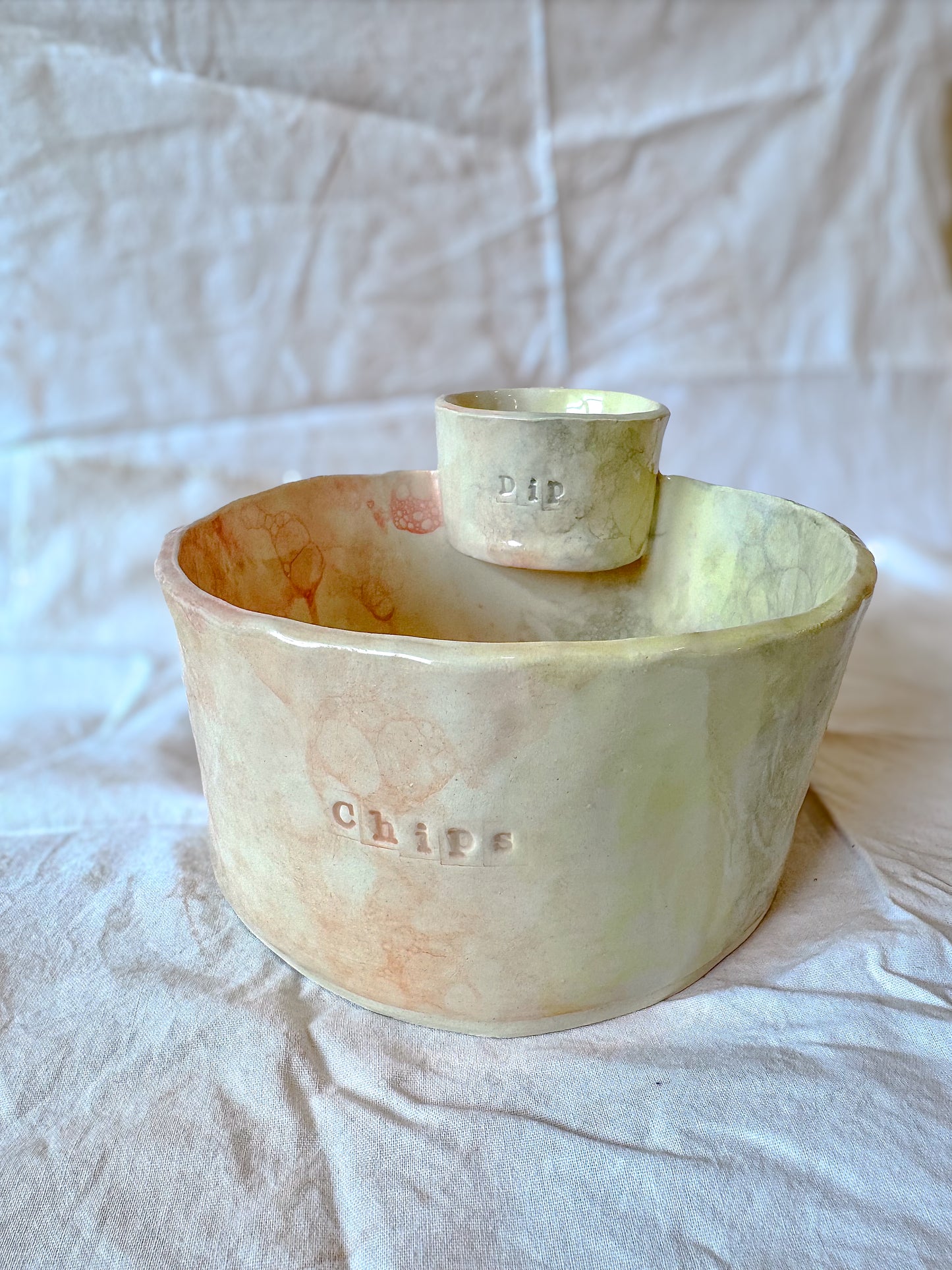 Rainbow Dip Delight Chip & Dip Bowl